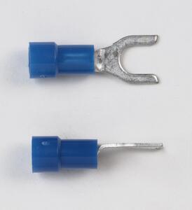 VINYL SPADE TERMINAL 16-14 - STUD SIZE - #6